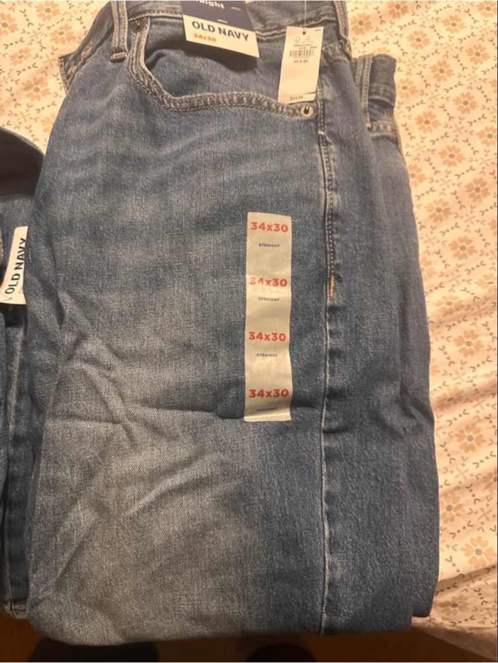 Old Navy Men's Light Blue Straight Jeans